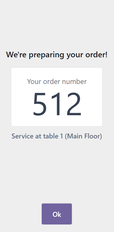 self-ordering kiosk Place an order